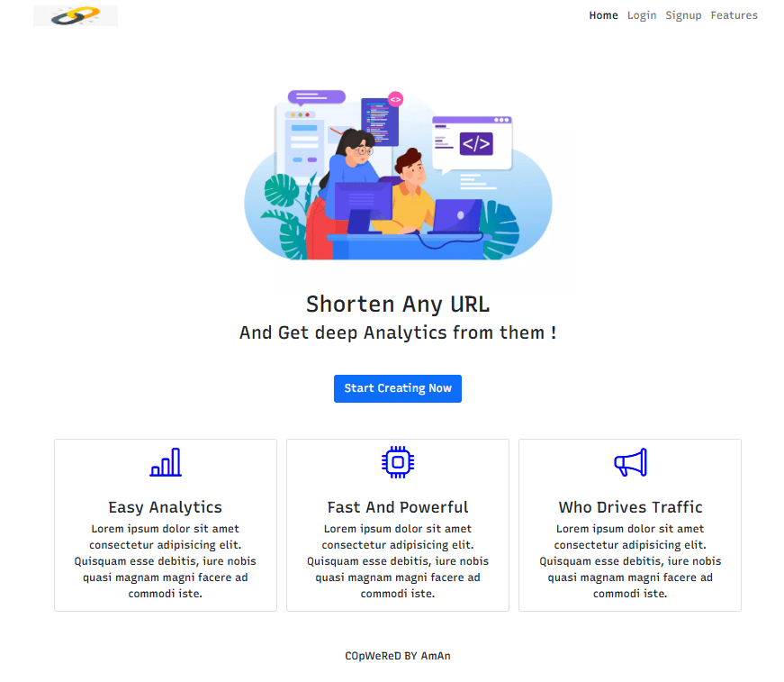 URL Shortener screenshot